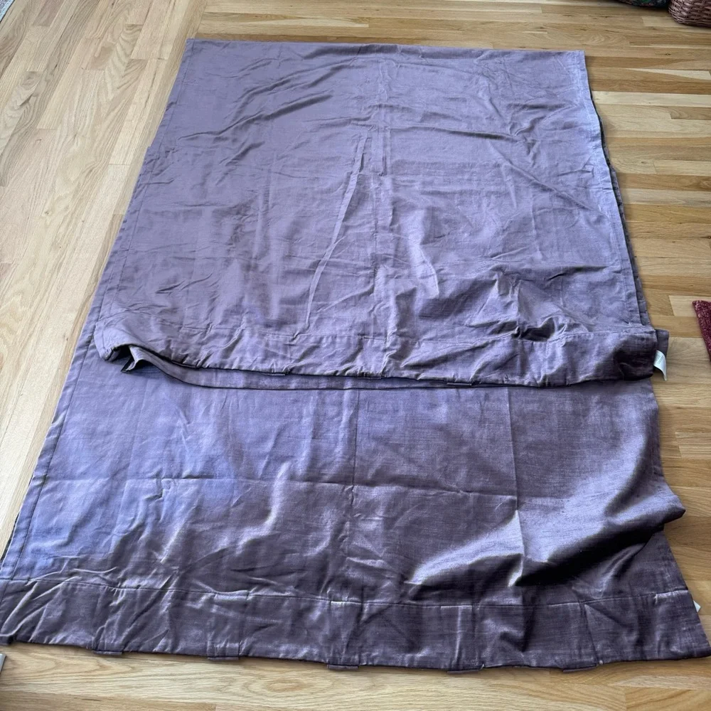 Set 2 / WEST ELM Luster Velvet Curtain 96”